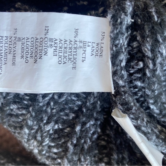 Vintage Alain Manoukian Wool Blend Ribbed Pullover Turtleneck Sweater Size Small - Picture 8 of 8